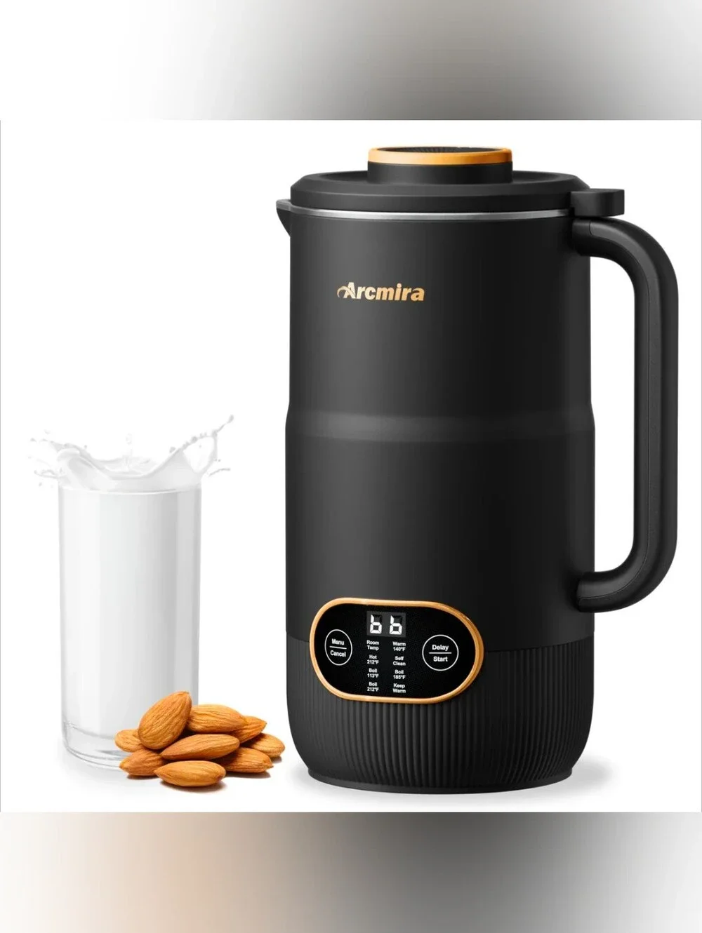 8 in 1 Nut Milk Maker Machine, 35oz Soy Milk Maker with 8 Blades, Self Cleaning.